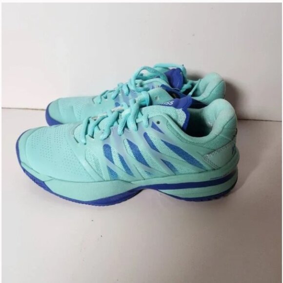K Swiss New Ortholite Aruba Blue sz 7M Woman Tennis Shoes - Picture 1 of 5